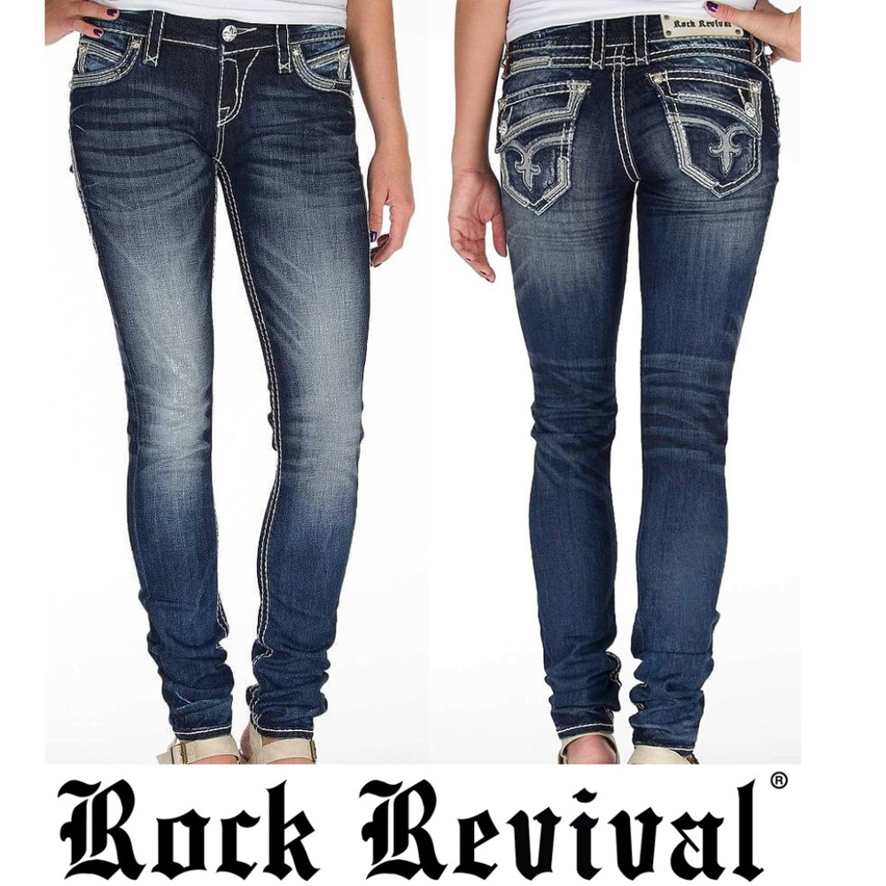 Rock Revival Johanna Skinny Stretch Jeans 28